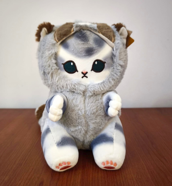 Gato con disfraz de Mapache