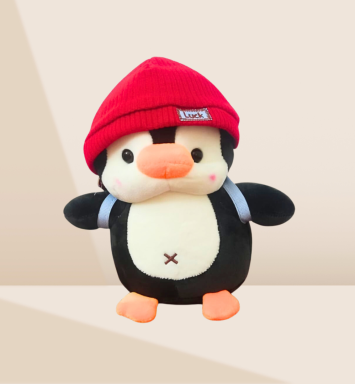 Peluche Pingüino Rojo