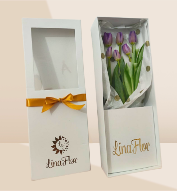 Tulipanes Elegancia Púrpura