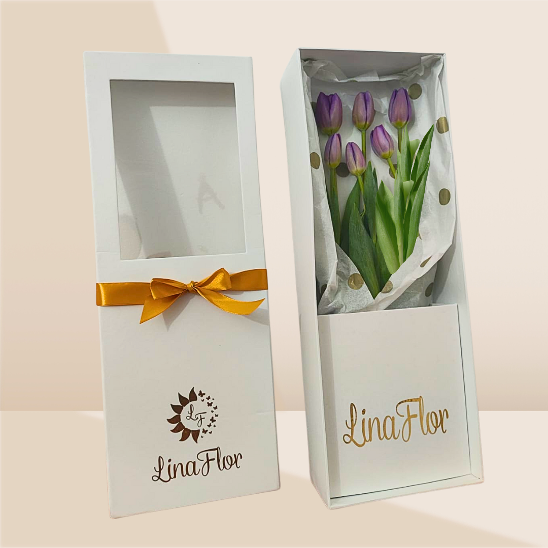 Tulipanes Elegancia Púrpura