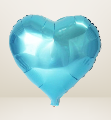 Globo Corazón Celeste