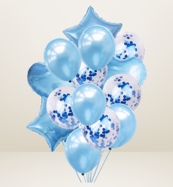 Bouquet de globos (celeste)